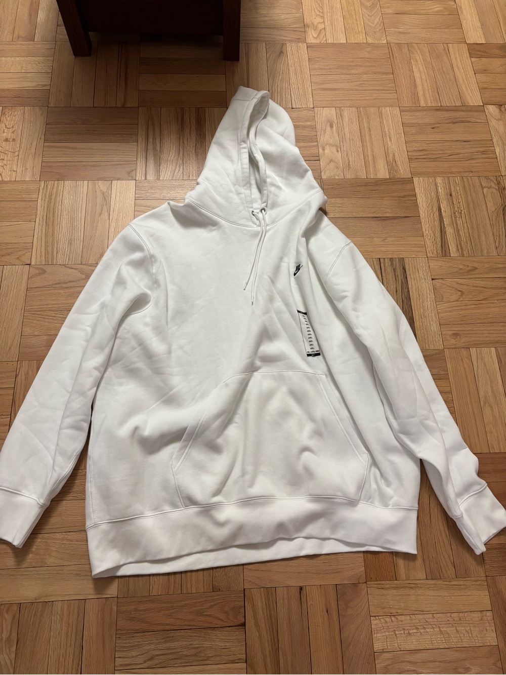 Nike Sportswear Club Men's White Hoodie Fleece Size 4XL FN3859-100